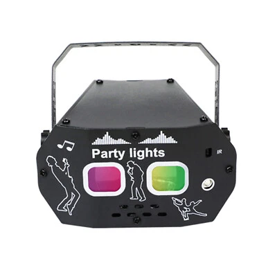 Disco Effect Light LED Stage Light Laser Projector RGB DJ Party KTV Show Lightc5 - Image 1 of 4