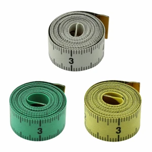 3 piezas. Cinta medida de fibra de vidrio de 60" (150 cm) para coser y sastrería - Imagen 1 de 3