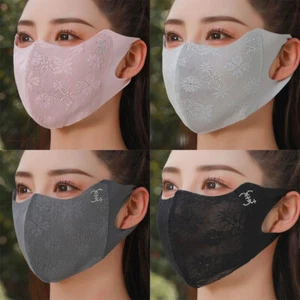 Washable Ice Silk Mask Anti-UV Riding Face Mask New Anti-sun Mask Gift - Picture 1 of 11