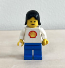 LEGO Town minifig - Female Shell garage worker minifigure (shell002)