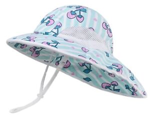 Baby & Toddler Summer Hat Neck Shade Flap Adjustable Chin & Head Strap UPF50