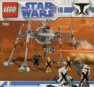LEGO STAR WARS SEPARATIST SPIDER DROID FROM 7681 NO MINIFIGURES GENUINE MODEL - Picture 1 of 9