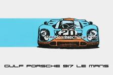 PORSCHE 917 LE MANS GULF MANCAVE SHED GARAGE 600mm x 400mm STEEL SIGN NOT TIN