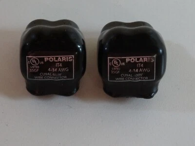 2 - POLARIS BLACK IT4 CU9AL 600v wire connectors - Image 1 of 2