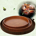Dishes Platter Bakery Serving Tray Round Wooden Tea Tray Natural Fruit