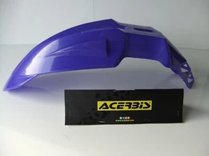 ACERBIS BLUE FRONT MUDGUARD SUPERMOTO ENDURO MOTOCROSS FENDER YZF YZ DRZ DTR WR  - Picture 1 of 4