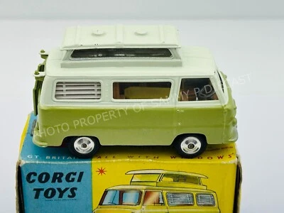 CORGI TOYS #420 FORD THAMES AIRBORNE CARAVAN Green in BOX !!! - Image 1 of 4