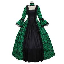 Damska urocza gotycka sukienka marszczona kwiatowa steampunk wieczór retro kostium retro retro c