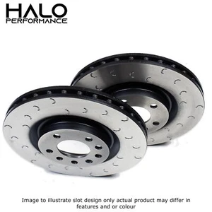 Fiesta 2.0 ST Front Brake Discs HALO C Hook Grooved ST150 - Picture 1 of 6