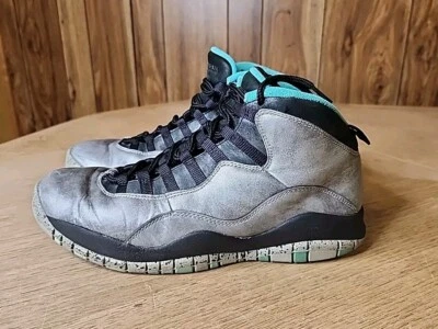 Jordan Retro 10 Lady of Liberty Statue 灰色黑色蓝色男式 9.5 码 705178-045 — 第 1/4 张图片