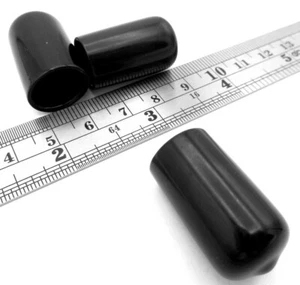Cubiertas de tapa de extremo flexible redonda deslizante perno de tubo de 1" de largo 20 tamaños OD - Imagen 1 de 12