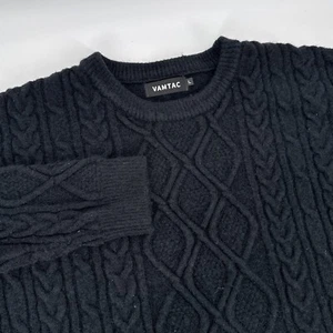 Vamtac Damen Pullover Pulli Zopfmuster Oversize Langarm locker Größe L - Bild 1 von 5