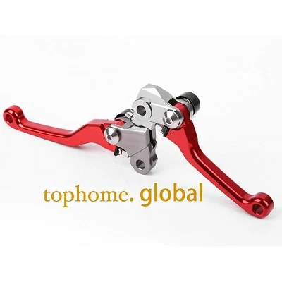 For Honda CRF450R CRF250R 2007-2020 Pivot Brake Clutch Levers Red CNC Racing  - Image 1 of 4