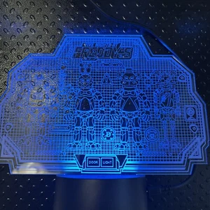 Creator Ink Five Nights At Freddy's Fab Four Hover Grid LED LIght - Picture 1 of 11