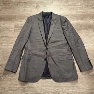 J Crew Sport Coat Mens 42L Ludlow Gray Wool Gray Italy 2 Button Blazer Jacket - Picture 1 of 14