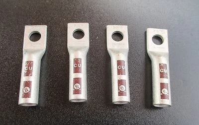 4 tacos de compresión Morris de cobre de barril largo de 1 agujero - 94222 MLLC 2-5/16 marrón Foto 1 de 4