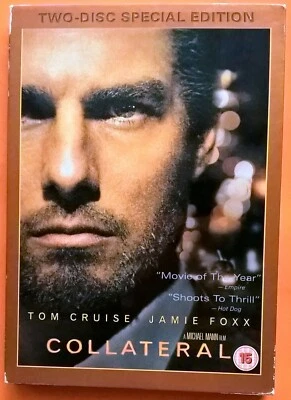 Collateral 2xDVD Region 2 Tom Cruise Jamie Foxx Jada Pinkett Smith Bardem Mann - Image 1 of 3