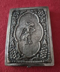 Vintage 800 Silver Alfred Dunhill Engraved Cigarette Case - Picture 1 of 7