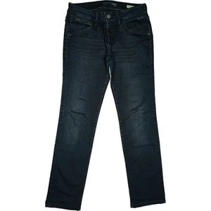MAVI Jeans W27 L30 Hose d. Blau Damen Uptown Kerry Stretch mid straight Zip 34 S - Picture 1 of 5