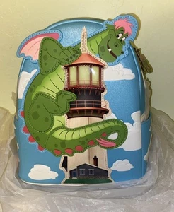 New ~ Loungefly Disney's Pete’s Dragon Elliot Light Up Mini Backpack - Picture 1 of 8
