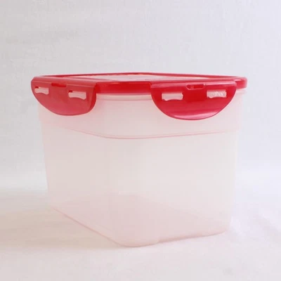 Lock & Lock 2.4 L Plastic Food Storage Container Red Lid - Image 1 of 4