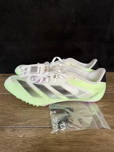 adidas Mens Cleats Size 10 Adizero Sprintstar White Running Sprint Track IG7446 - Picture 1 of 9