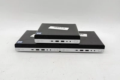 3x HP MP9 G4 DM Bali USFF Core i3 8th Gen 4GB RAM 128GB NVMe with PSU - Image 1 of 4