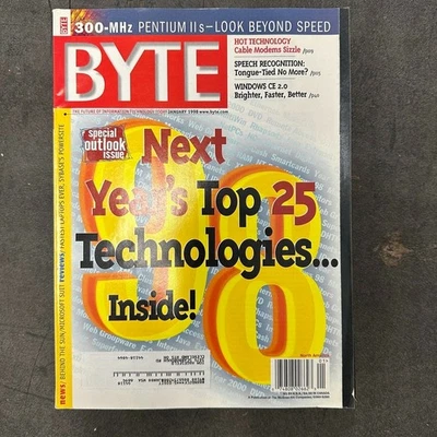 McGraw-Hill Vintage BYTE Small Systems Journal 1998 Vol 23 Lot of 6 magazines - Image 1 of 4