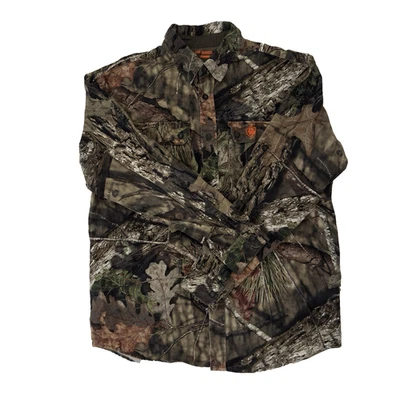 Game Winner Men’s L Long Sleeve Button Up Hunting Shirt Break-Up Country Camo - Image 1 of 4