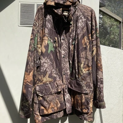 Remington Warm Hunting Jacket Mens XL Mossy Oak New Breakup Camo Detachable Hood - Image 1 of 4