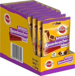 Pedigree Hundesnacks Riesenknochen kleine Hunde Rind Geflügel 32 Stück 8 x 4 Stk - Bild 1 von 13