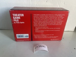 Theater Game File by Viola Spolin (1989 ONLY THE 200 COLOR-CODED CARDS - Picture 1 of 12