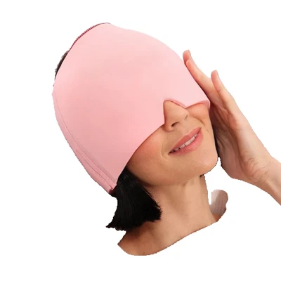 Migraine Ice Head Wrap Cap, Instant Relief, 360 degrees Hot & Cold Therapy. - Image 1 of 4
