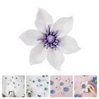 3D Ceramic Flower Wall Decor for Home/Office - White Clematis