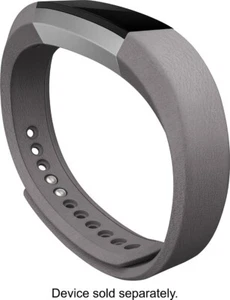 Fitbit Alta Leather Band Replacement Accessory Bracelet LARGE Grey Original NEW - Picture 1 of 11