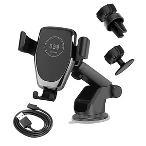 UK Wireless Fast Charging Car Charger Mount Holder For iPhone 16 Pro Samsung S25 - Picture 1 of 20