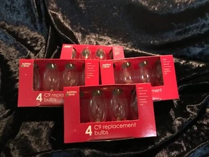 NOS Clear Transparent Incandescent C9 Replacement Bulbs 4 packs of 4 (16 bulbs) - Picture 1 of 3