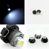 10x White Neo Wedge 1 SMD 1210 LED Car Bulbs T3 HVAC Climate Control Lights
