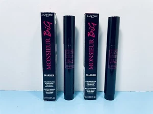 LANCÔME - MONSIEUR BIG MARKER - 01 BIG IS THE NEW BLACK -0.08 OZ -NEW -LOT OF 2 - Picture 1 of 1