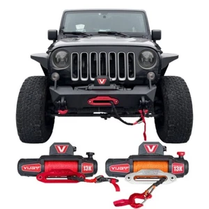 Vijay New 13000lbs Electric Winch Synthetic Cable Trailer Towing Off-Road - Picture 1 of 33