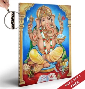 LORD GANESH - DIOS INDIO CABEZA DE ELEFANTE Póster A4 30x21cm Arte en el hogar Estampado étnico - Imagen 1 de 3