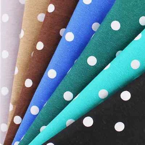 Dotty Resin Coated Cotton Polyester Durable Fabric Tablecloth Wipeable Textured - Picture 1 of 32