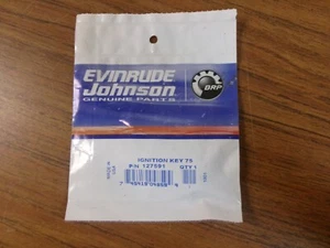 Nueva llave de encendido Johnson Evinrude 75 OEM, número de pieza 127591 - Imagen 1 de 2
