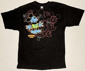 Mickey Mouse Black Vintage Hanes Beefy T-Shirt size XL(18-20)