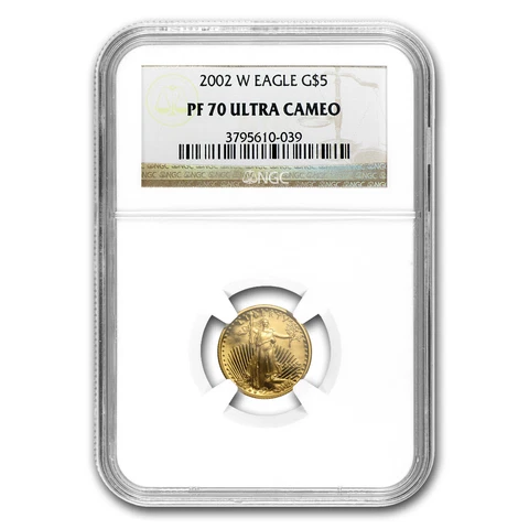 2002-W 1/10 oz Proof Gold American Eagle PF-70 NGC - SKU #19330 Cover