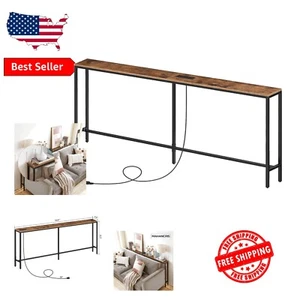 Compact Console Table with Power Strip - Ideal for Entryway and Living Spaces - Picture 1 of 9