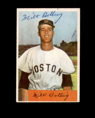 Milt Bolling Signed 1954 Bowman Boston Red Sox Autographed - Image 1 of 2