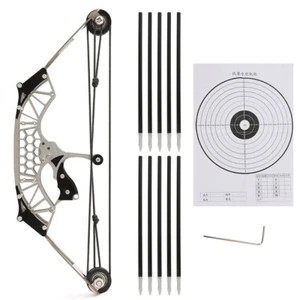 8.6" Mini Compound Bow +10PCS Arrows Target Shooting Archery Toy Gift Pocket Bow - Picture 1 of 16