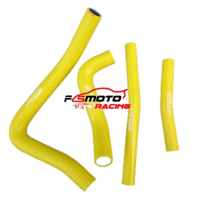For Suzuki RM250 RM 250 1996-2000 1997 1998 99 Silicone Radiator Hose Kit YELLOW - Imagem 1 de 4