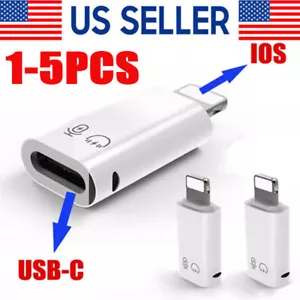 Adattatore USB Tipo C Femmina a iOS Maschio per iPhone 14/13/12/11/XR/XS/SE 3 - Foto 1 di 12